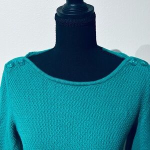 LOFT  Button-Shoulder Sweater